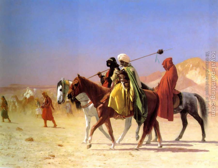 Jean-Leon Gerome : Arabs Crossing the Desert